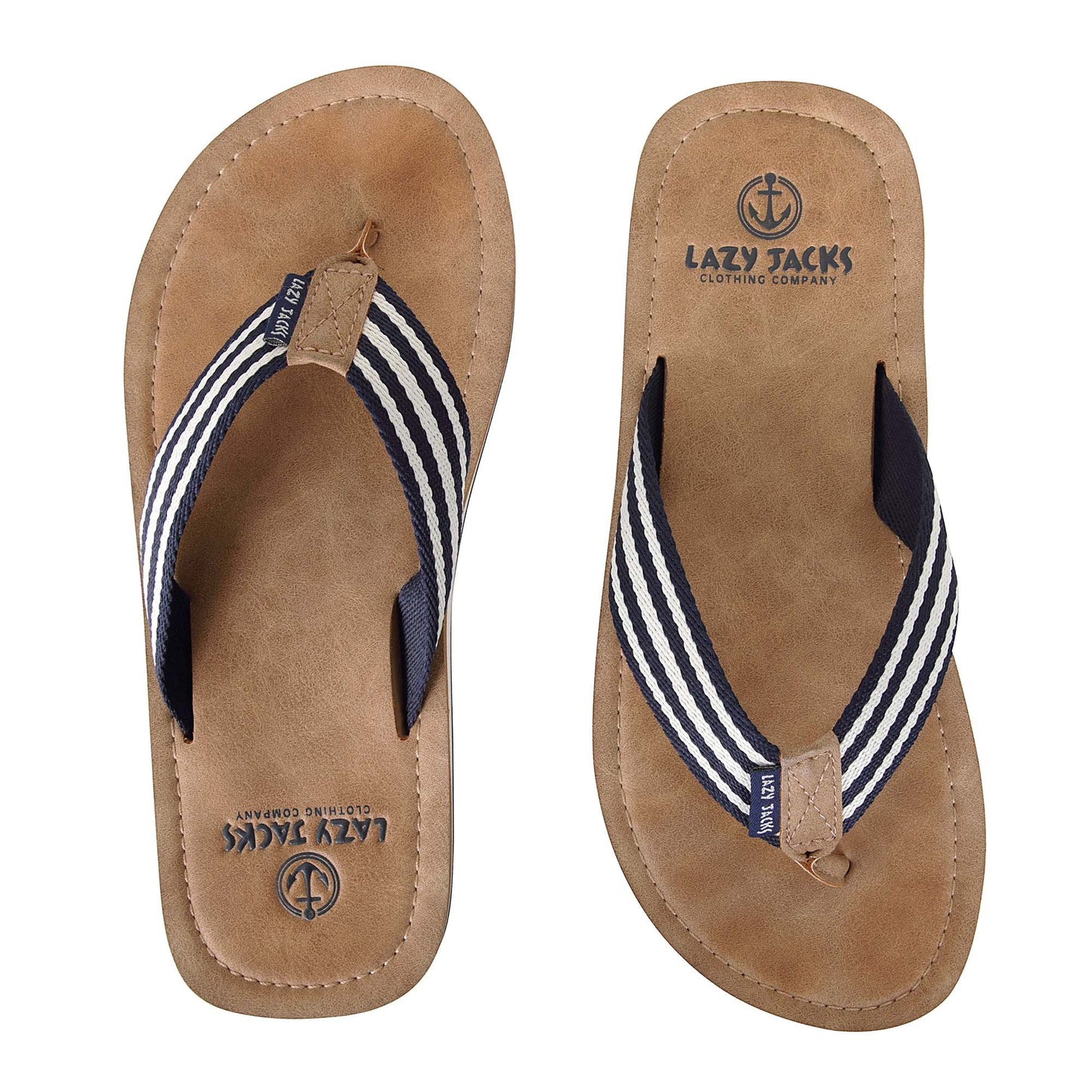 LJ231BC - Boys Flip Flops - Brown