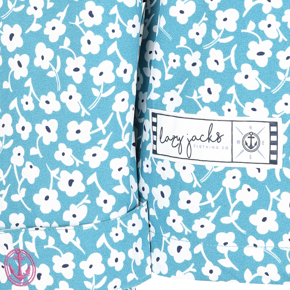 LJ45P - Short Printed Waterproof Jacket - Buttercup