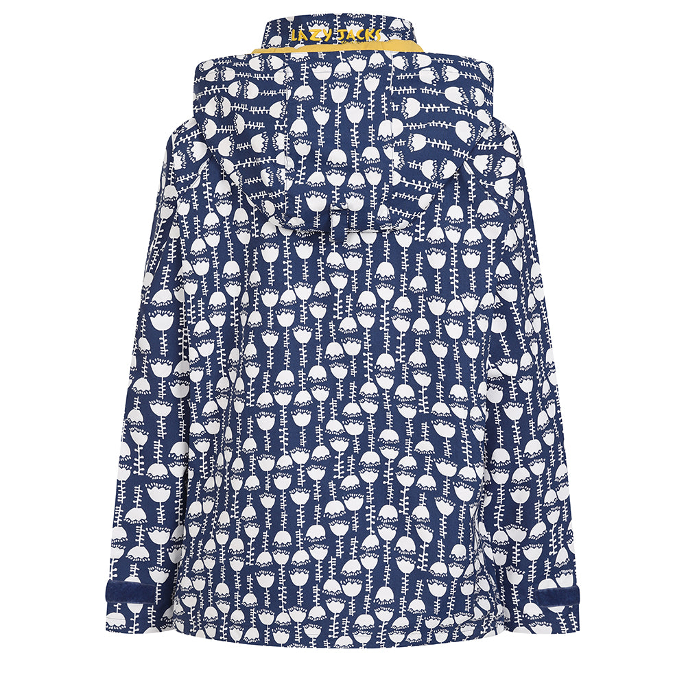 LJ45P - Printed Short Waterproof Coat - Seedling