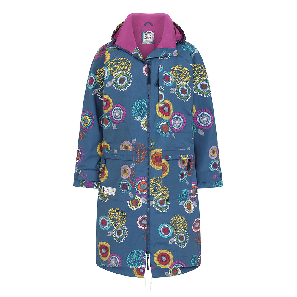 LJ67P - Ladies Longline Waterproof Coat - Spiral