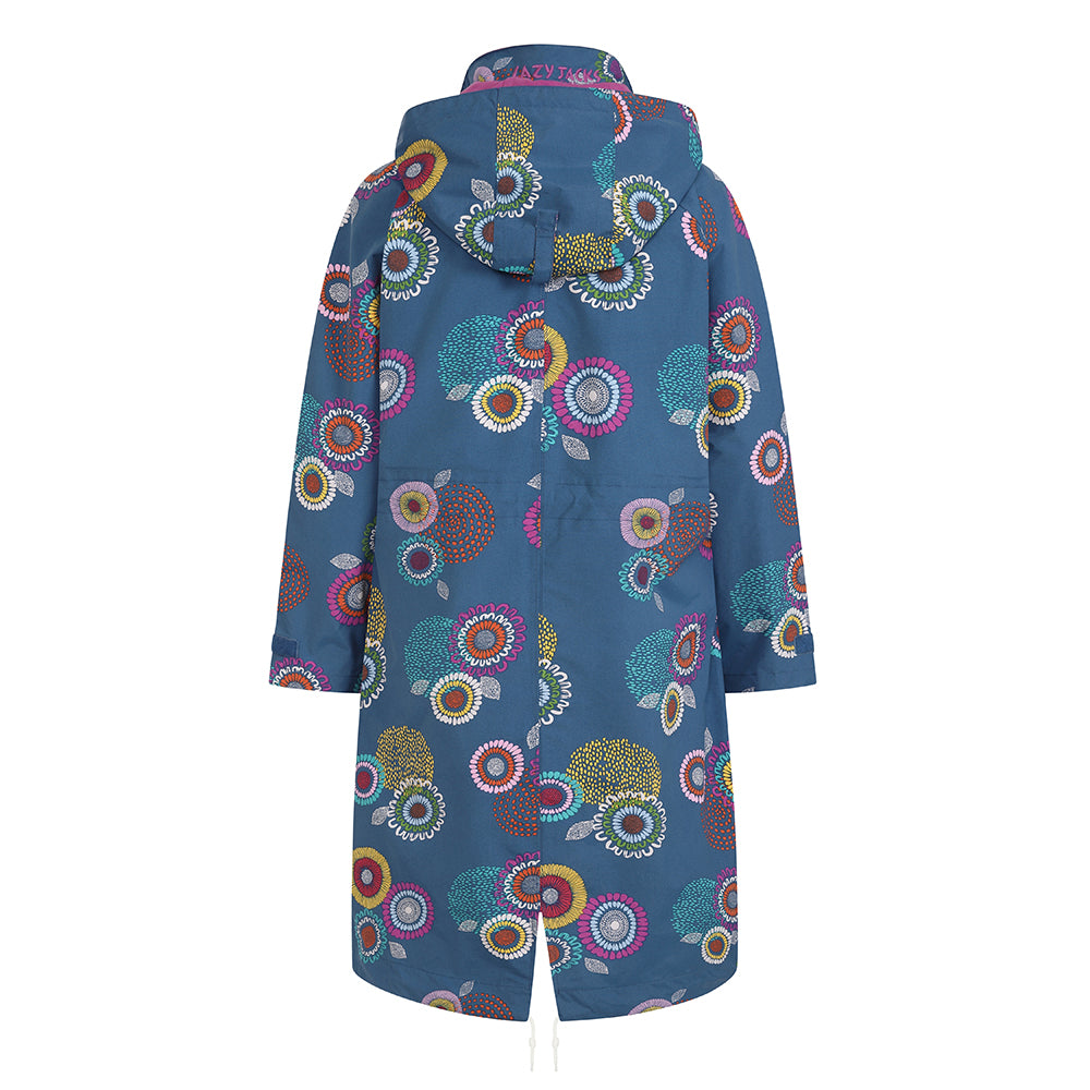 LJ67P - Ladies Longline Waterproof Coat - Spiral
