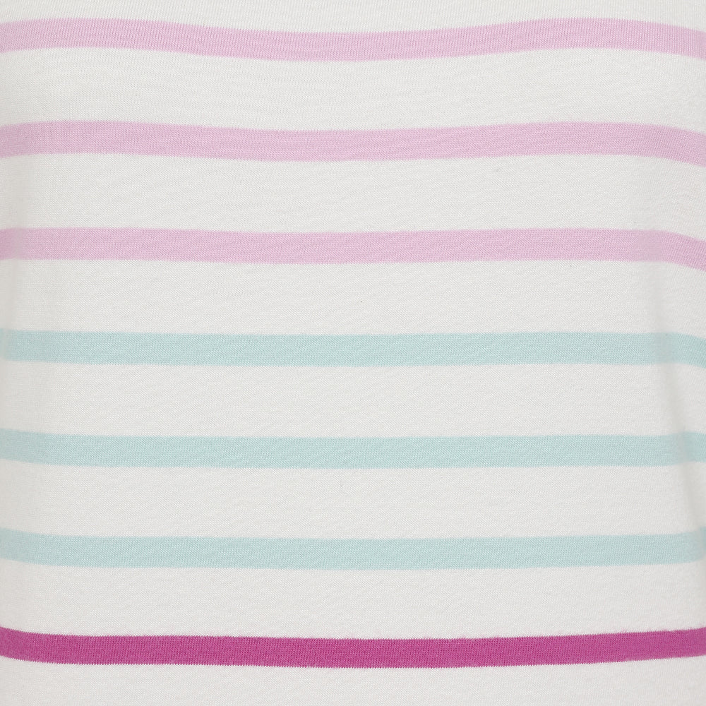 LJ115 - Striped T-Shirt Dress - Rainbow (Pastel)