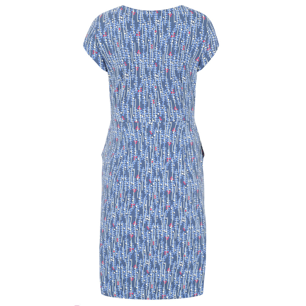 LJ120 - Printed Dress - Berry
