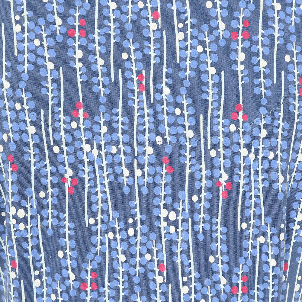 LJ120 - Printed Dress - Berry