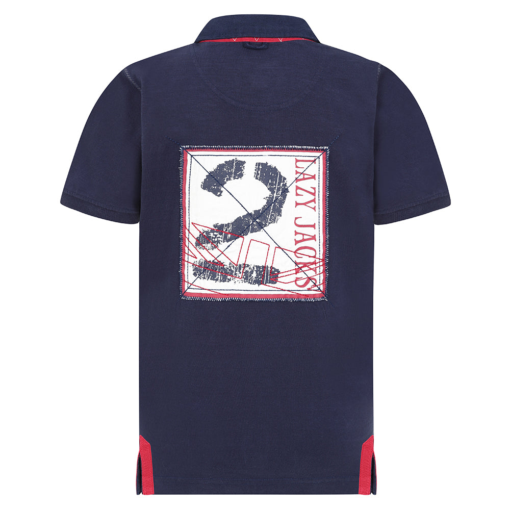 LJ23C - Short Sleeve Rugby Shirt - Marine