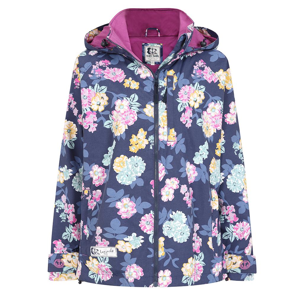 LJ45P - Short Printed Waterproof Coat - Blossom