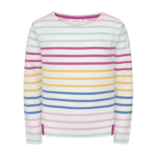 LJ97C - Long Sleeve Breton Top - Rainbow