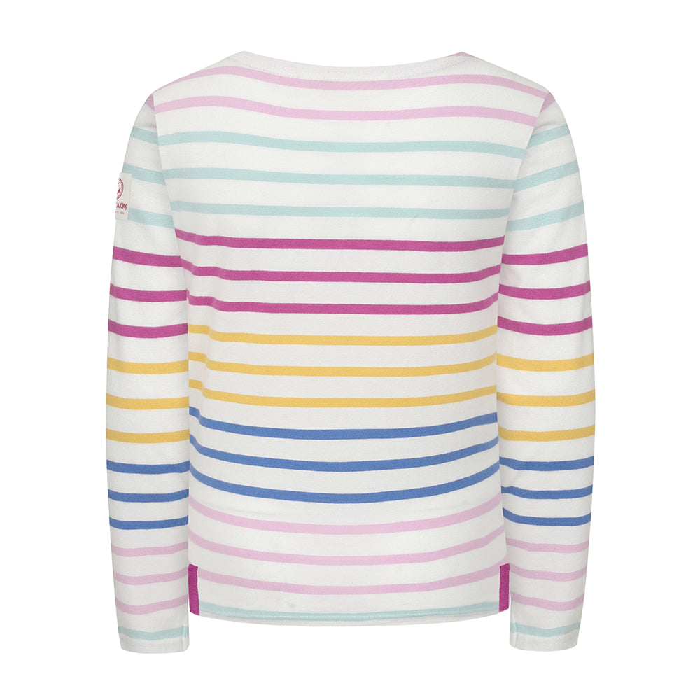 LJ97C - Long Sleeve Breton Top - Rainbow