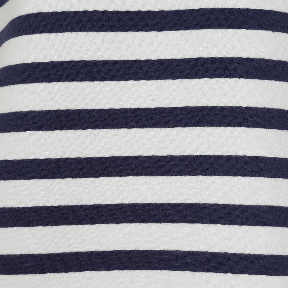 LJ131S - Striped Crew Neck Sweatshirt - White