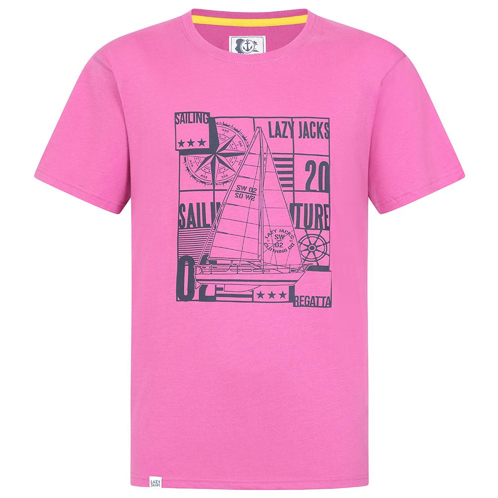 LJ15 - Printed T-Shirt - Raspberry