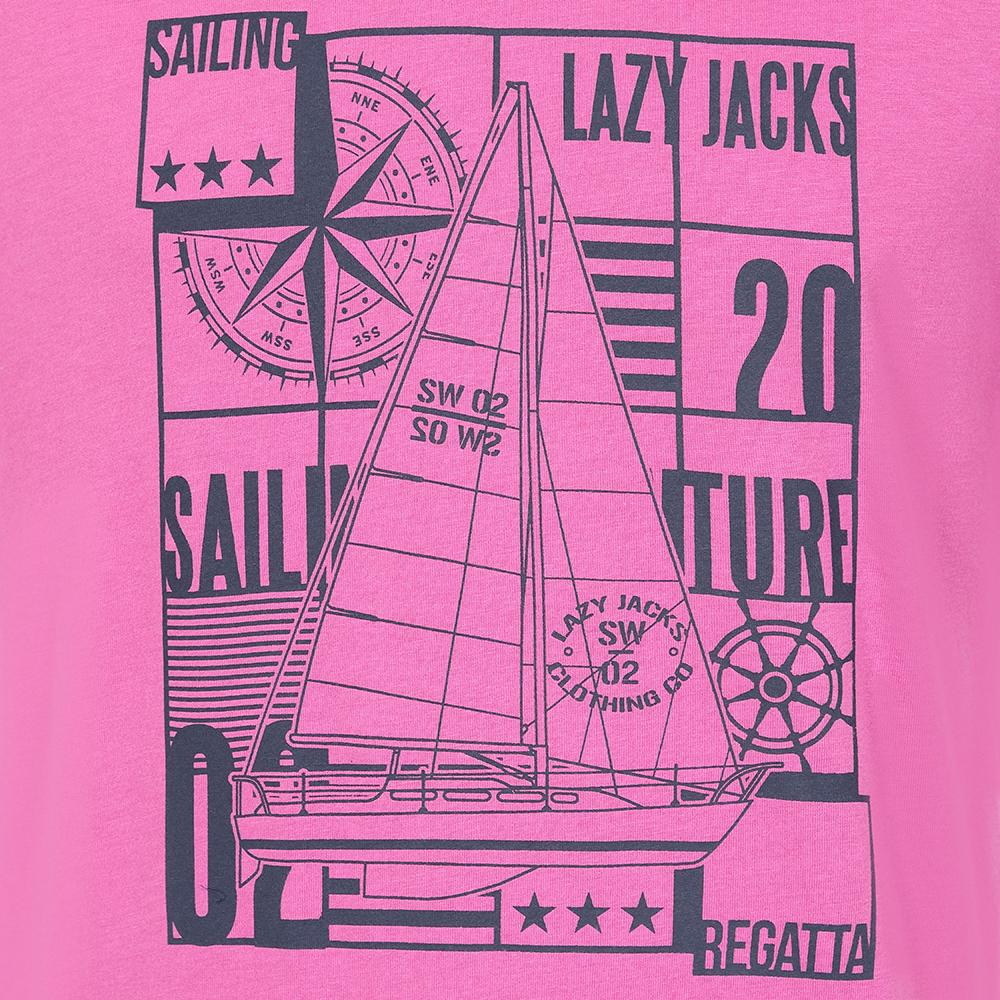 LJ15 - Printed T-Shirt - Raspberry