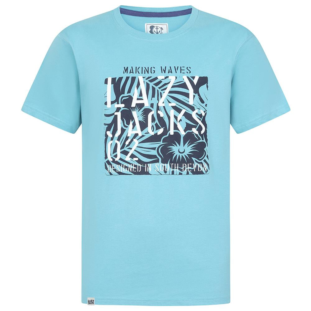 LJ15 - Printed T-Shirt - Turquoise