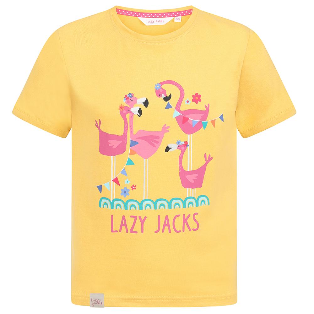 LJ208C - Girls Printed Top - Lemon