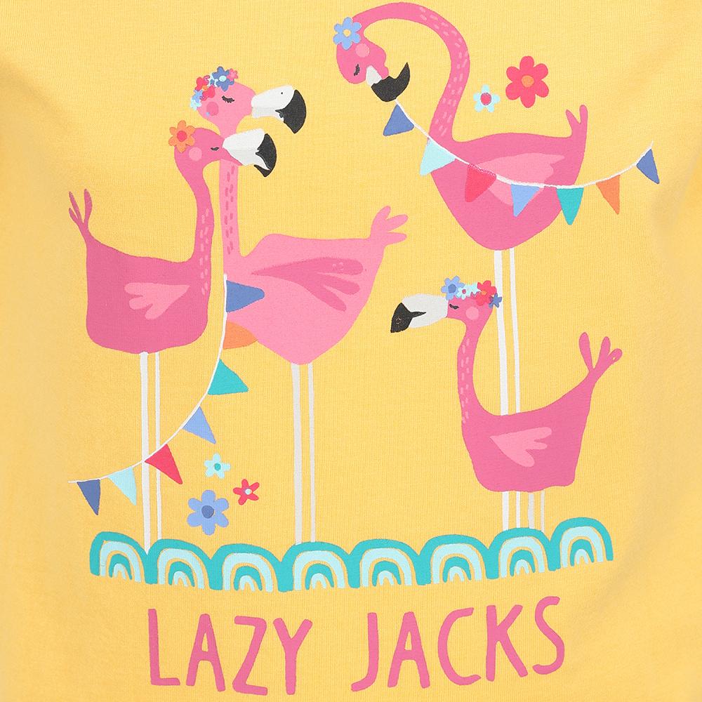 LJ208C - Girls Printed Top - Lemon