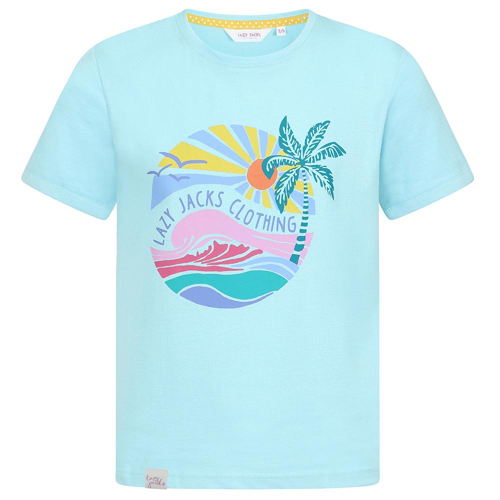 LJ208C - Girls' Printed Top - Spearmint