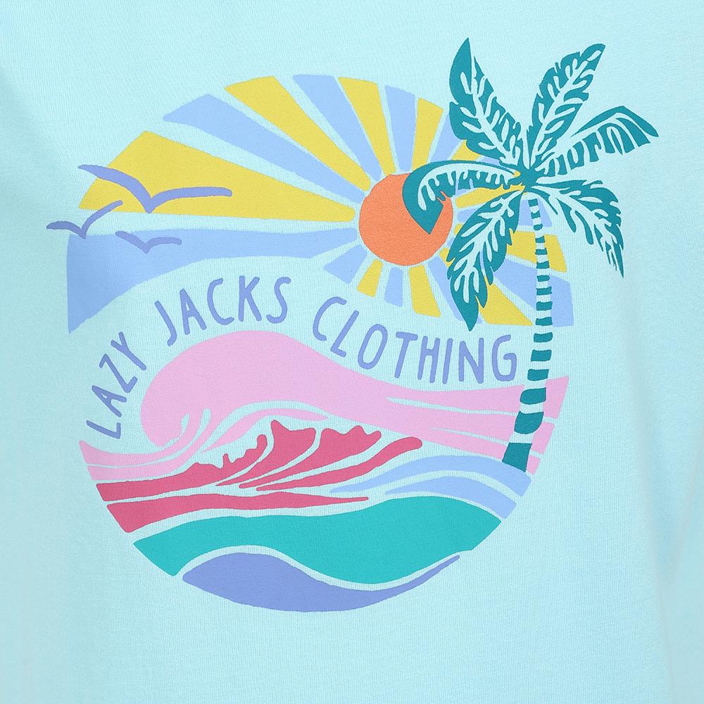 LJ208C - Girls' Printed Top - Spearmint