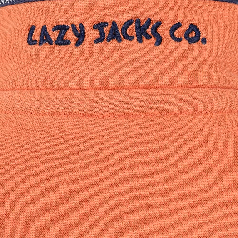 LJ40C - Boy's 1/4 Zip Sweatshirt - Orange