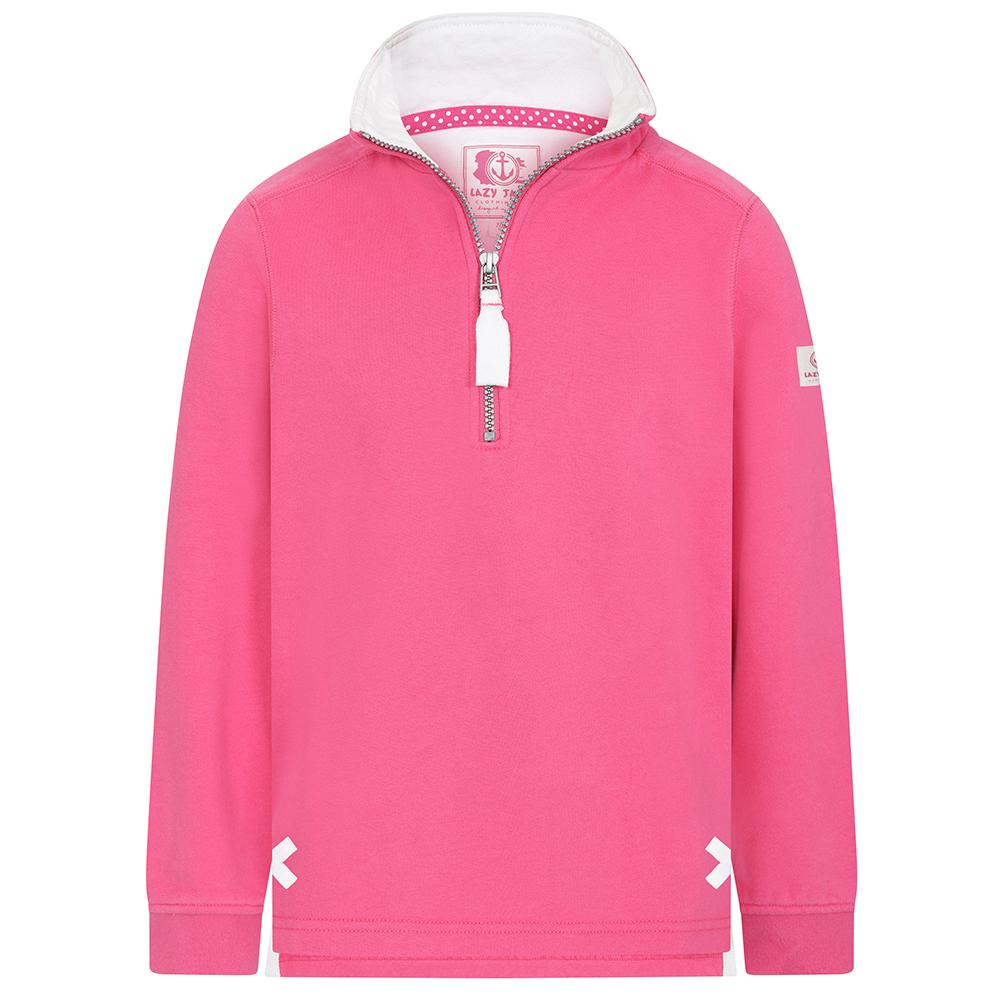 LJ3C - Girl's 1/4 Zip - Sorbet