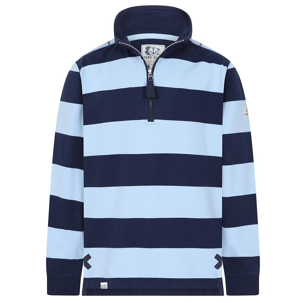 LJ51 - Mens Striped Sweatshirt - Sky