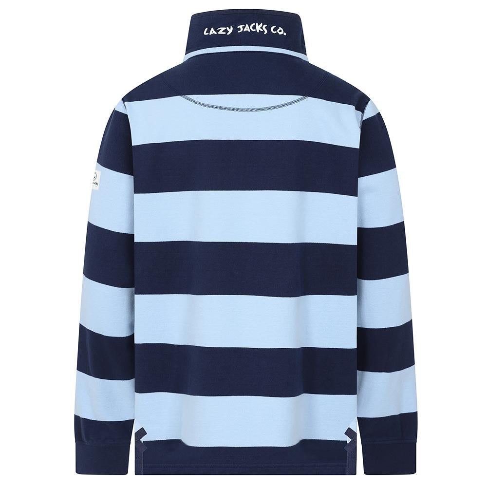 LJ51 - Mens Striped Sweatshirt - Sky