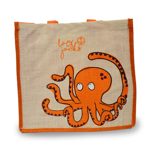 LJ407 - Printed Jute Bag - Orange