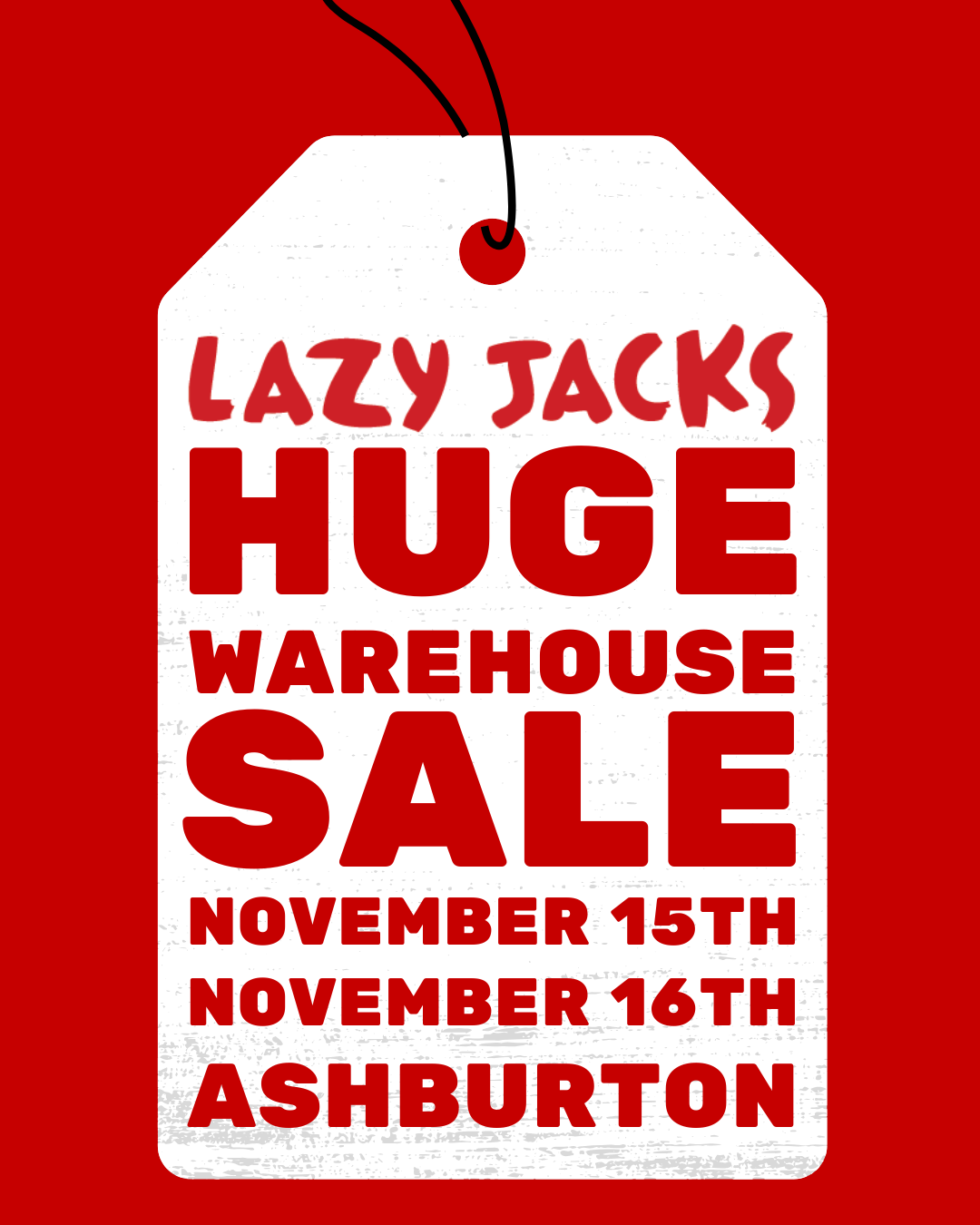Our First Ever Warehouse Sale