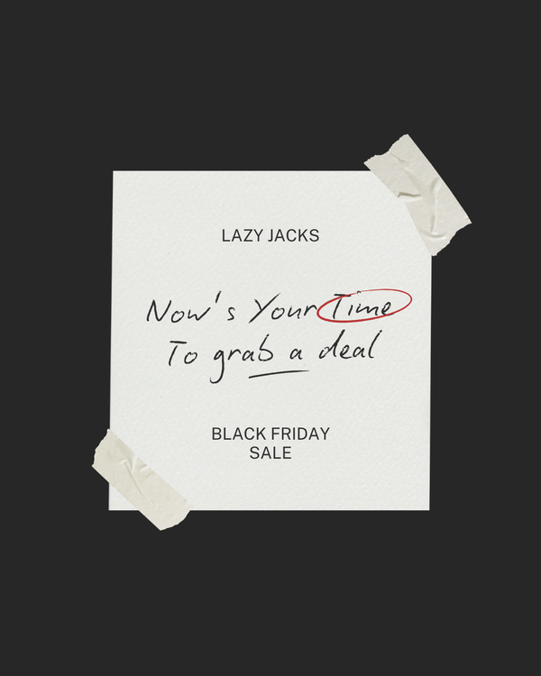 A Post It Note with "time To Grab Your Deal" - Lazy Jacks