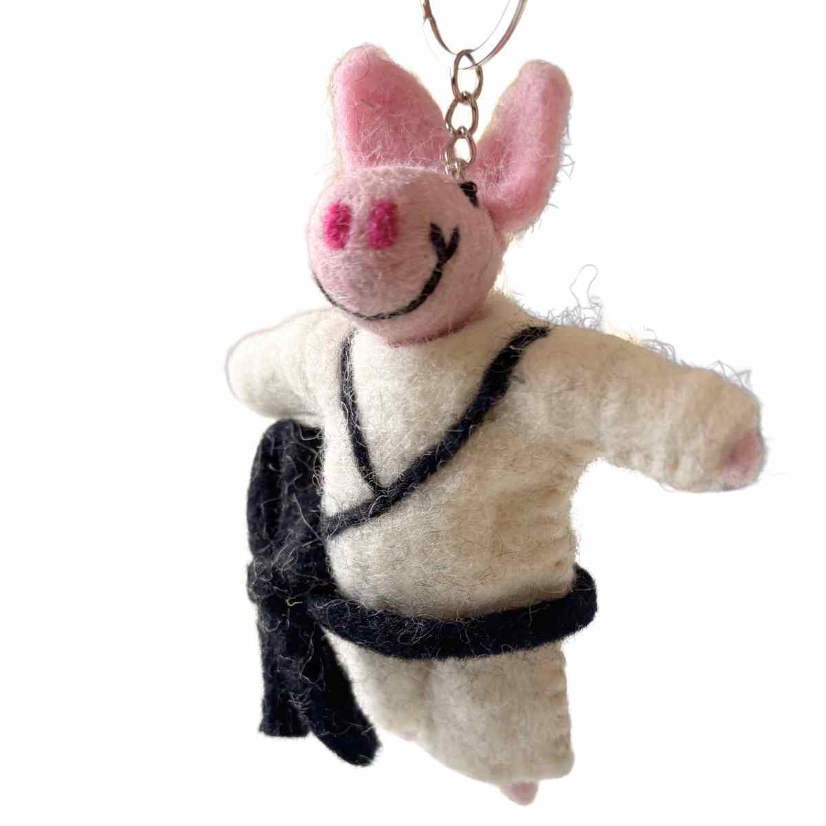 Pork Chop Key Ring