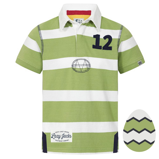 LJ27C - Short Sleeve Rugby Shirt - Lime