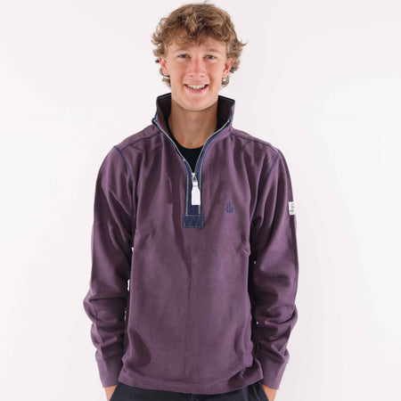 LJ40 - Men's Quarter Zip Sweatshirt - Grape