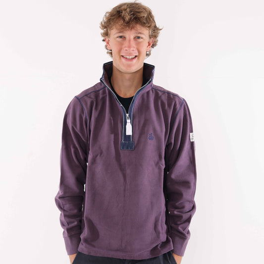 LJ40 - Men's Quarter Zip Sweatshirt - Grape