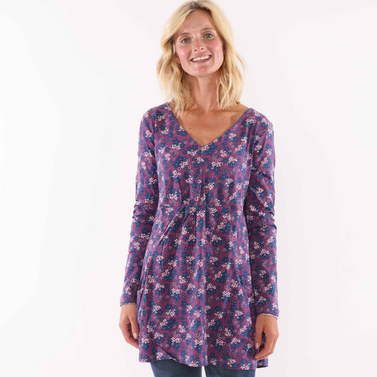LJ166 - Ladies Printed Tunic - Flora