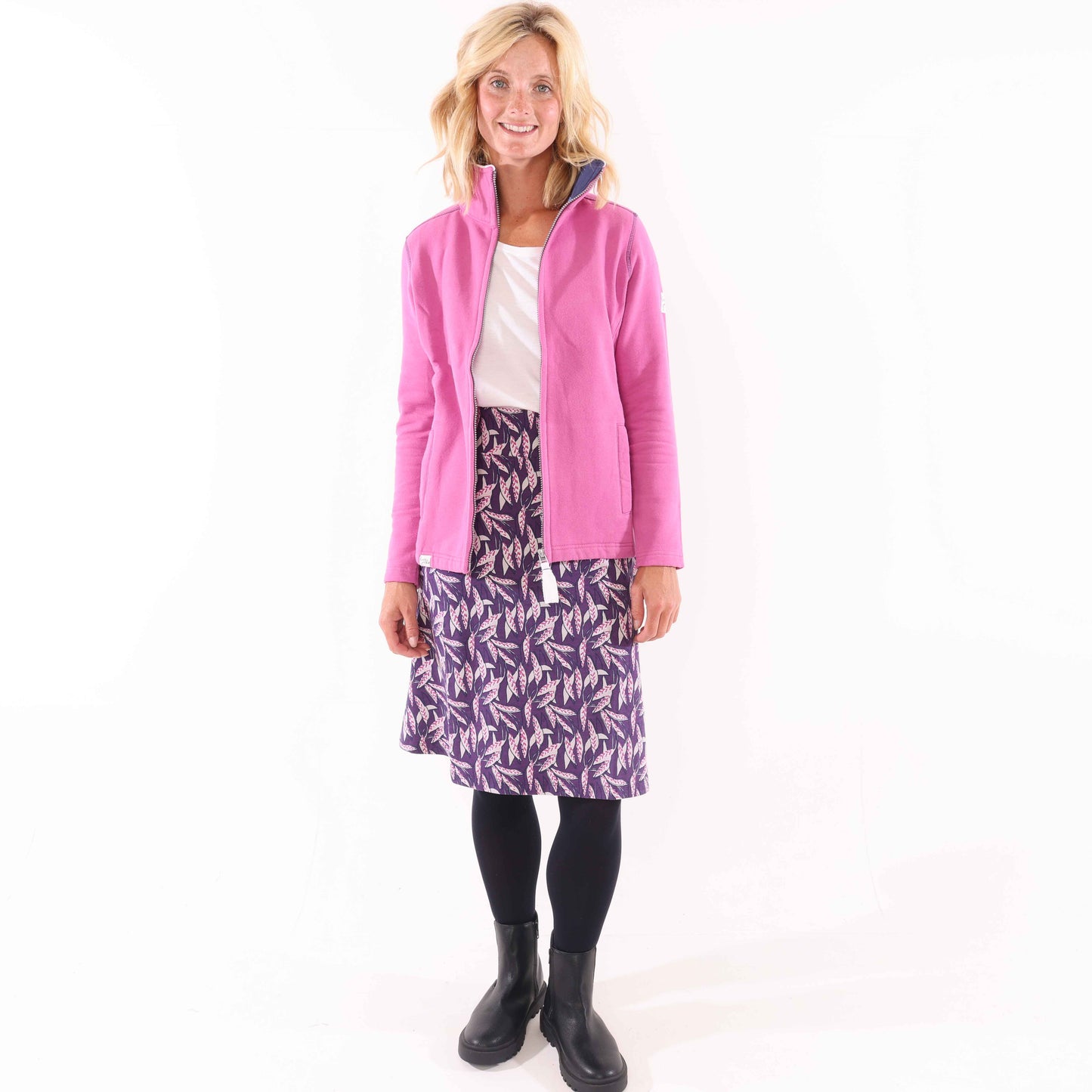 LJ41 - Printed Jersey Skirt - Barley