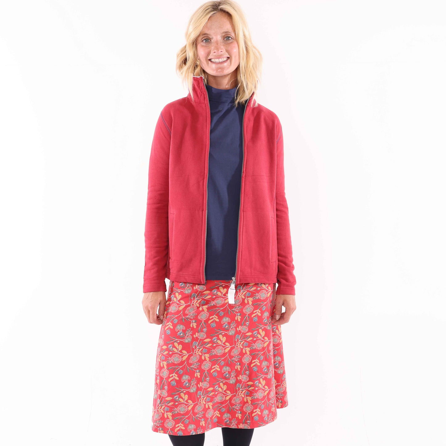 LJ41 - Printed Jersey Skirt - Garland Flowers