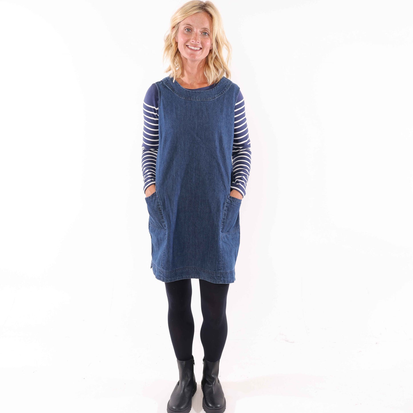 LJ519 - Ladies Denim Dress - Denim
