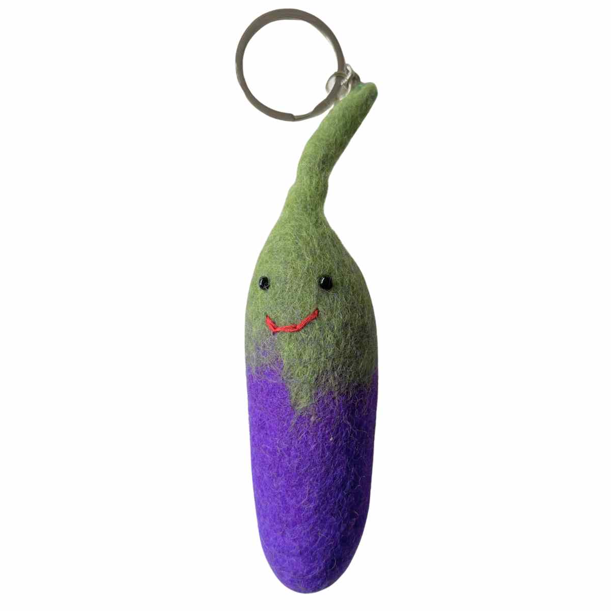 Aubergine Key Ring