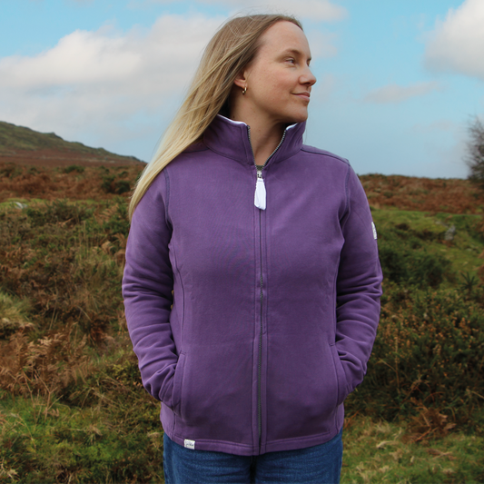 LJ33 - Ladies' Full Zip Sweatshirt - Loganberry