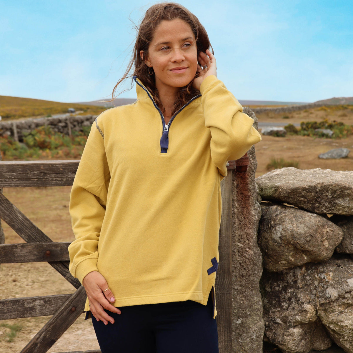 Ladies Quarter Zip Sweatshirt