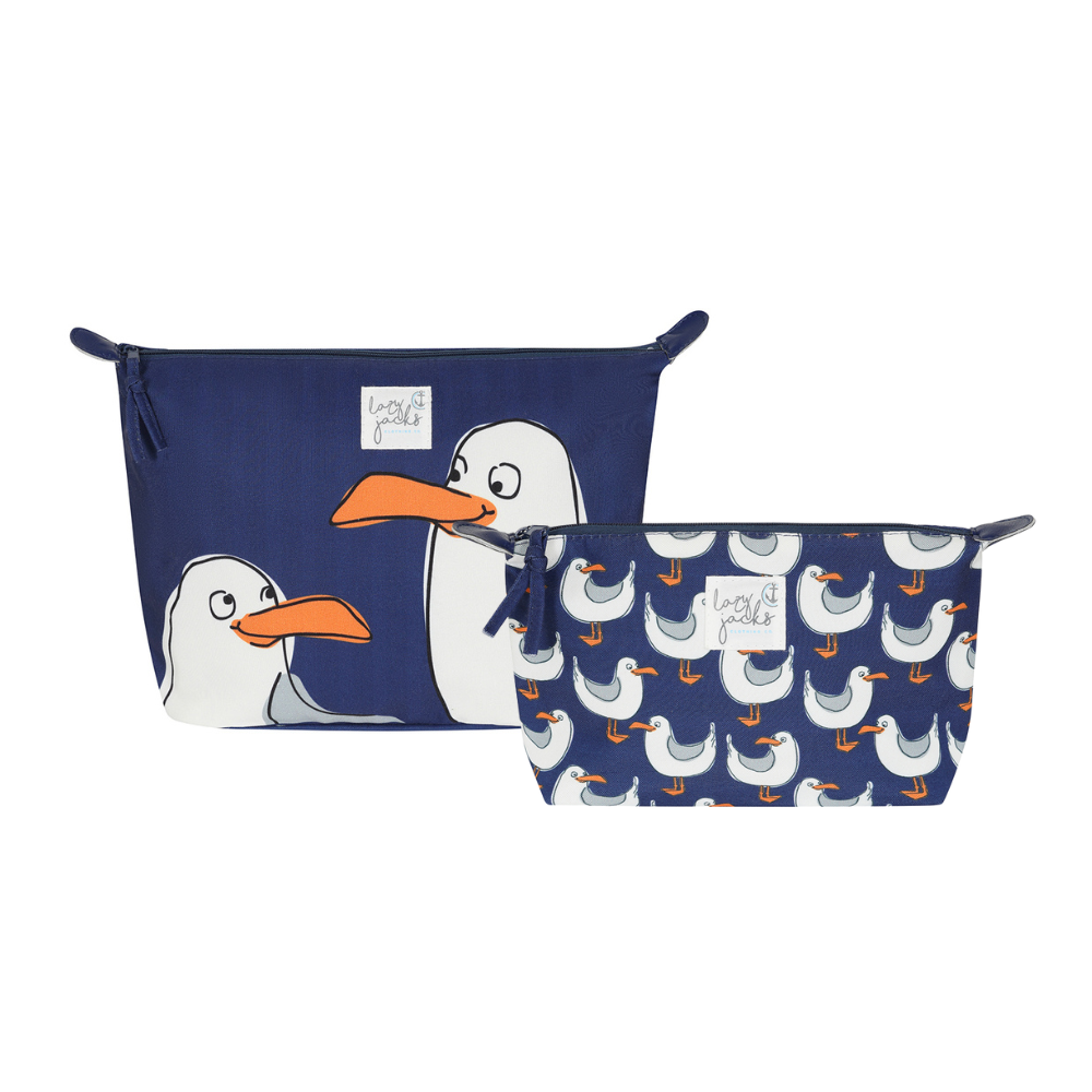 Cosmetic and Wash Bag Pair - Various Prints