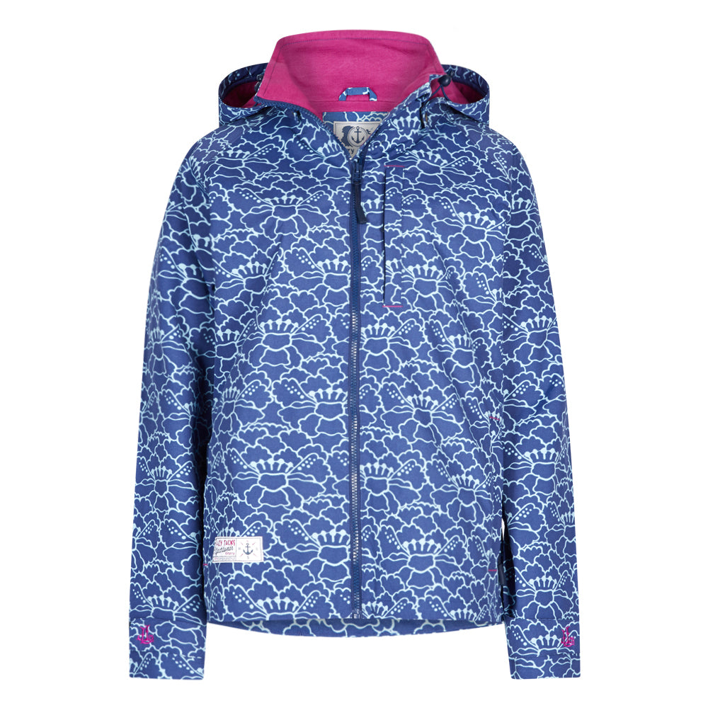 LJ45P - Short Printed Waterproof Jacket - Bloom Twilight