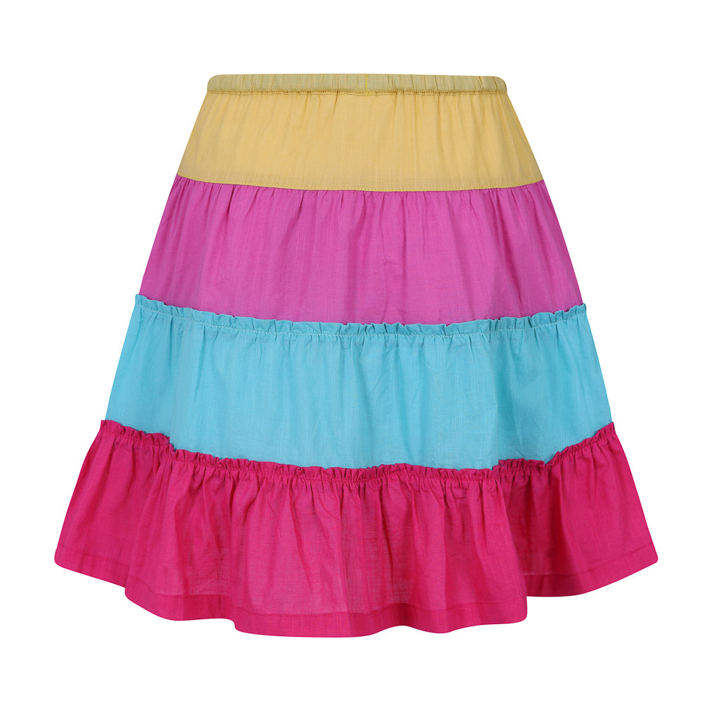 LJ90MC - Light Cotton Skirt - Multi