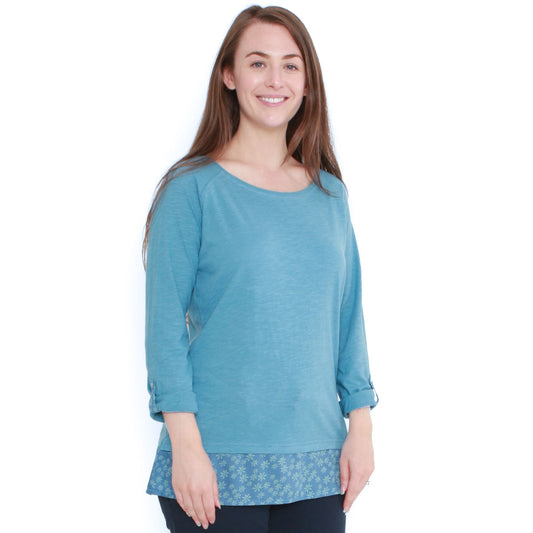 LJ176 - 3/4 Length Sleeve Tunic - Niagara