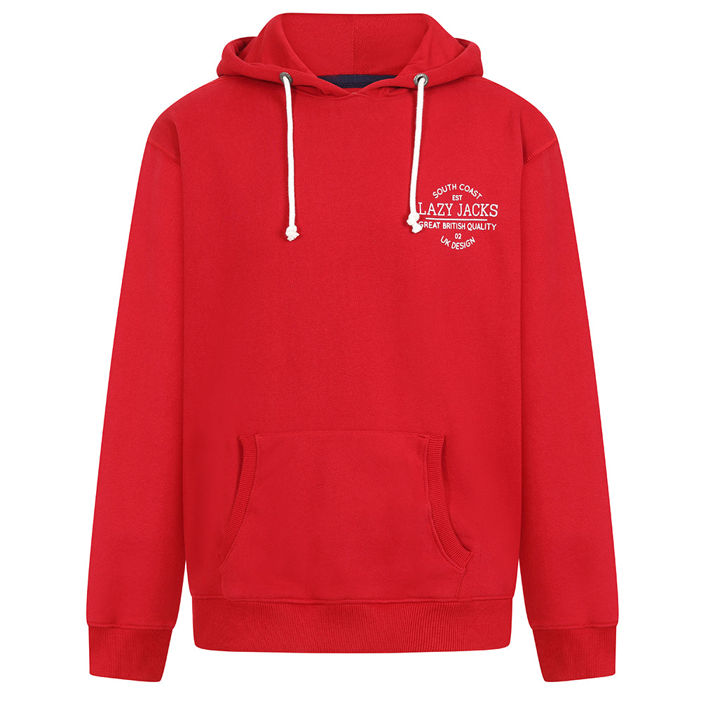 LJ21 - Men's Hooded Sweatshirt - Red