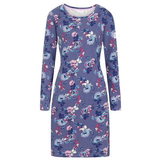 LJ239P - Long Sleeve Printed Dress - Fleur