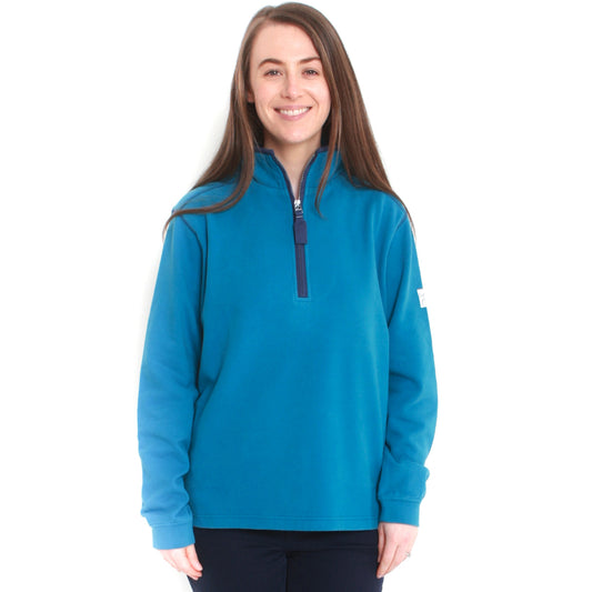 LJ3 - Ladies' 1/4 Zip Sweatshirt - Peacock