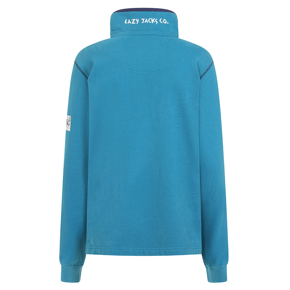 LJ3 - Ladies' 1/4 Zip Sweatshirt - Peacock