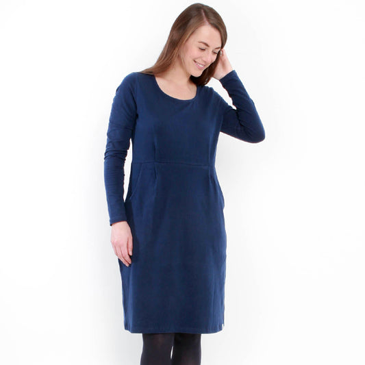 LJ517 - Ladies Dress with Pockets - Marine