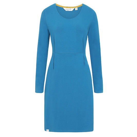 LJ517 - Ladies Dress With Pockets - Peacock