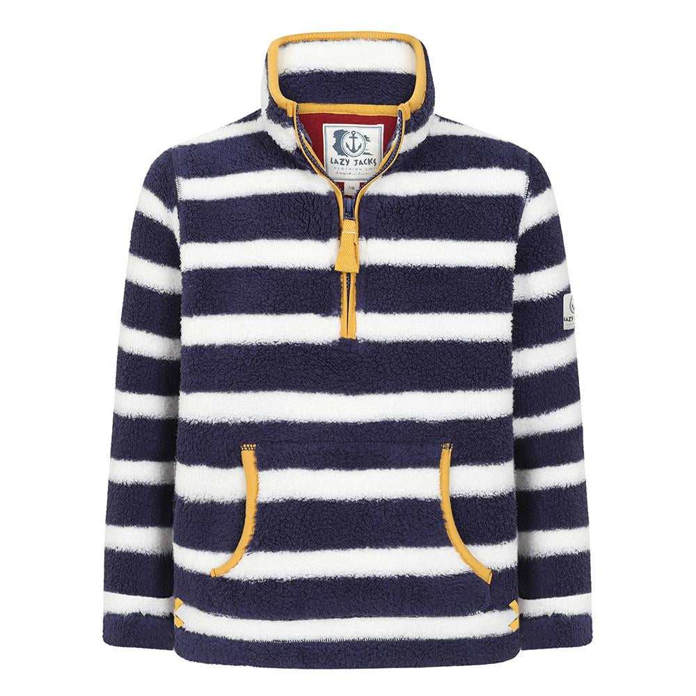 LJ85C - Boys 1/4 Zip Snug - Marine