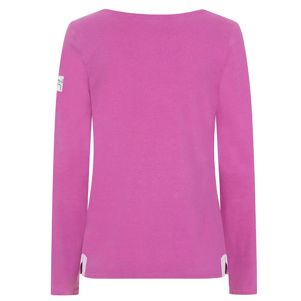 LJ98 - Plain Long Sleeve Top - Raspberry